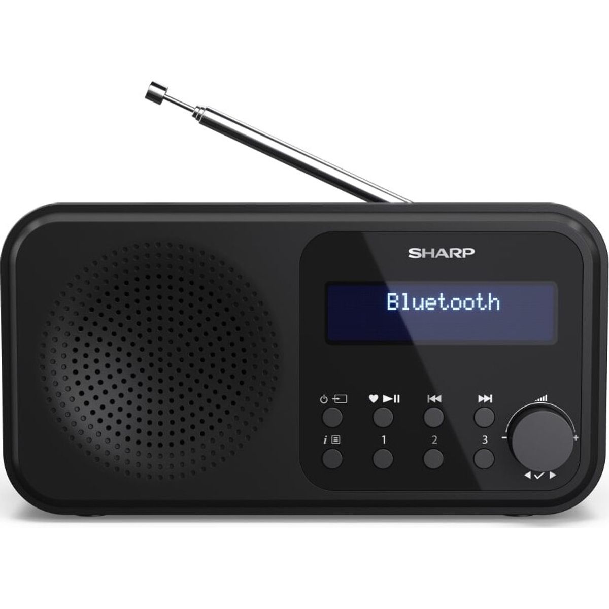 Sharp - Tokyo Portable Digital And Fm Radio - Black Midnight