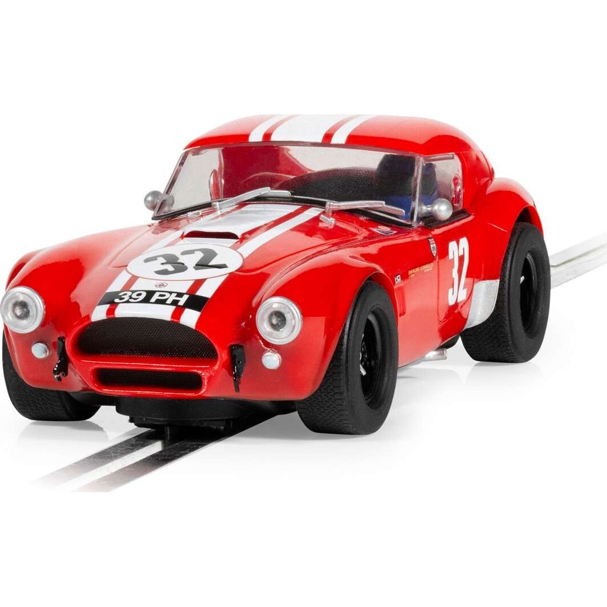 Scalextric - Shelby Cobra 289 Bil - Rød - 39ph - 1:32 - C4528