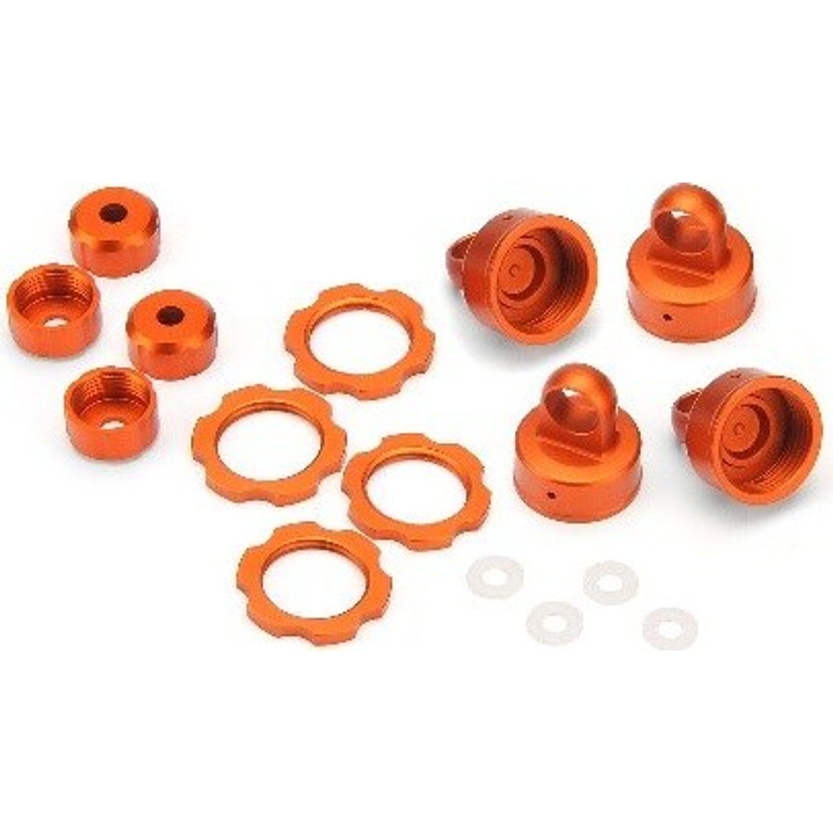 Shock Color Parts Set (orange) - Hp103408 - Hpi Racing