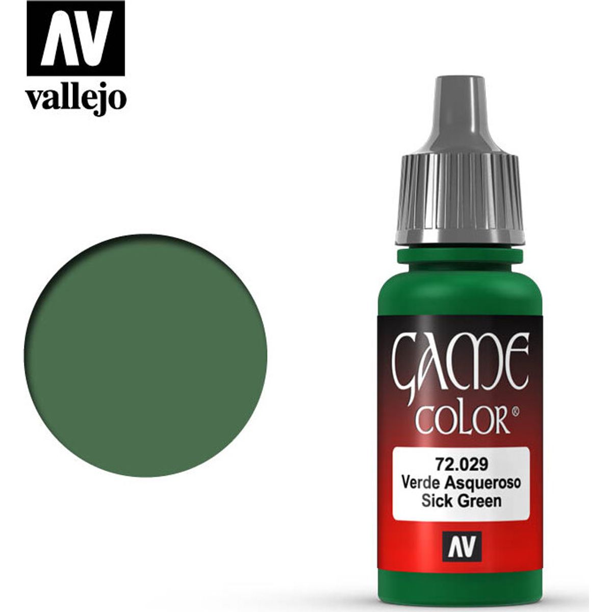 Vallejo - Game Color - Sick Green Mat - 18 Ml - 72029