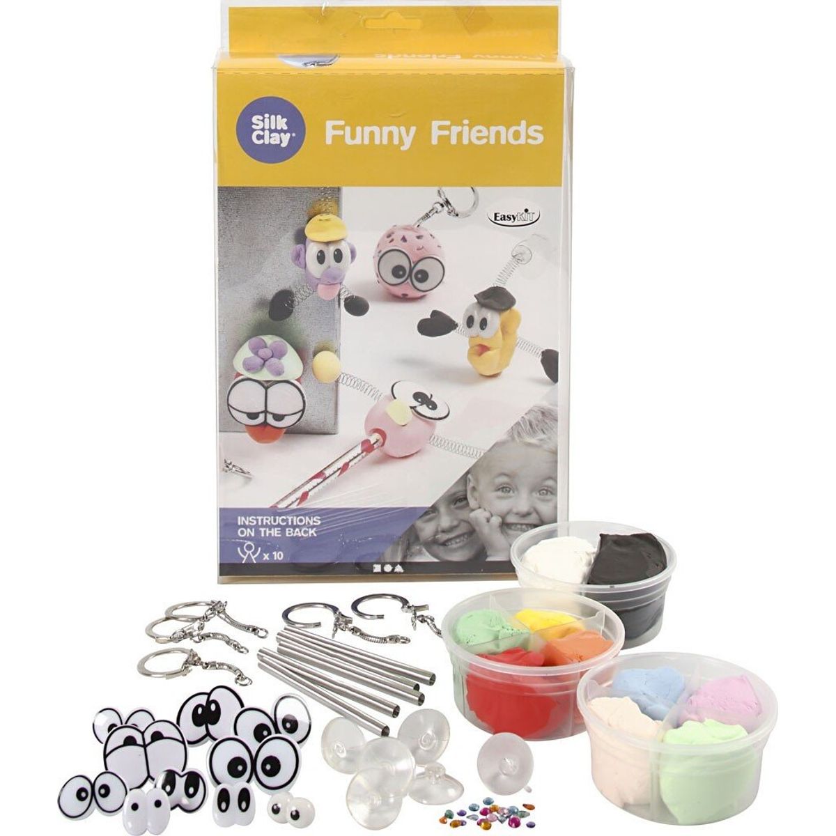 Silk Clay Funny Friends Modellervoks Sæt