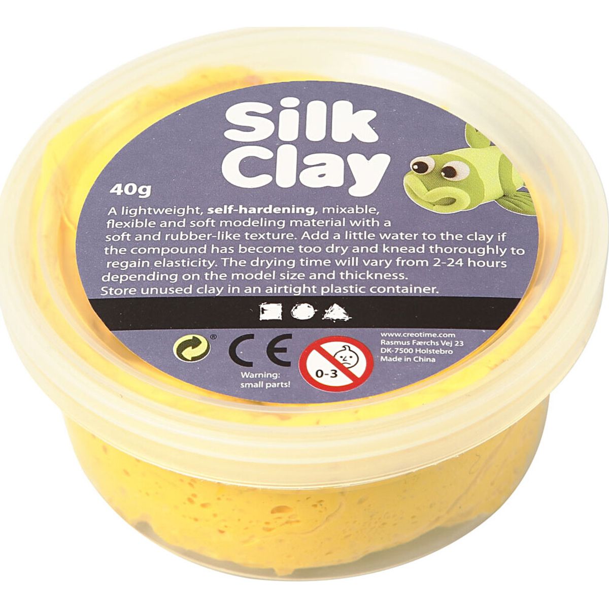 Silk Clay - Gul - Modellervoks - 40 G