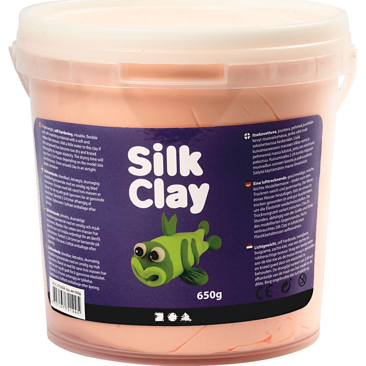 Silk Clay - Lys Pudder - Modellervoks I Spand - 650 G