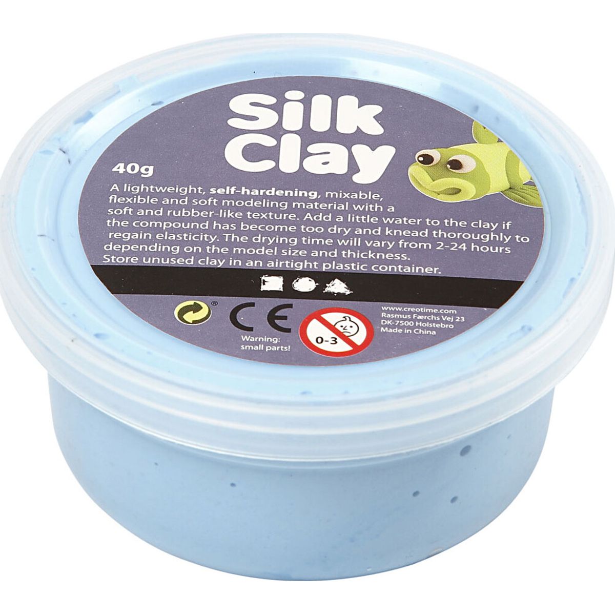 Silk Clay - Neon Blå - Modellervoks - 40 G