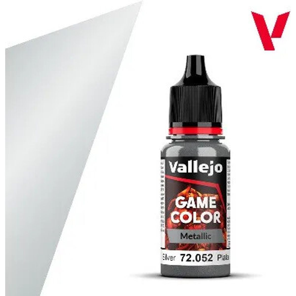 Vallejo - Game Color - Silver Metallic - 18 Ml - 72052