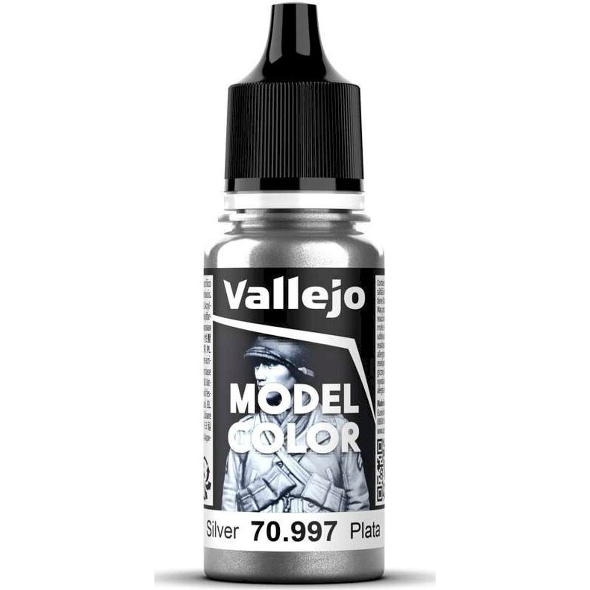 Vallejo - Model Color - Silver Metallic - 17-18 Ml - 70997