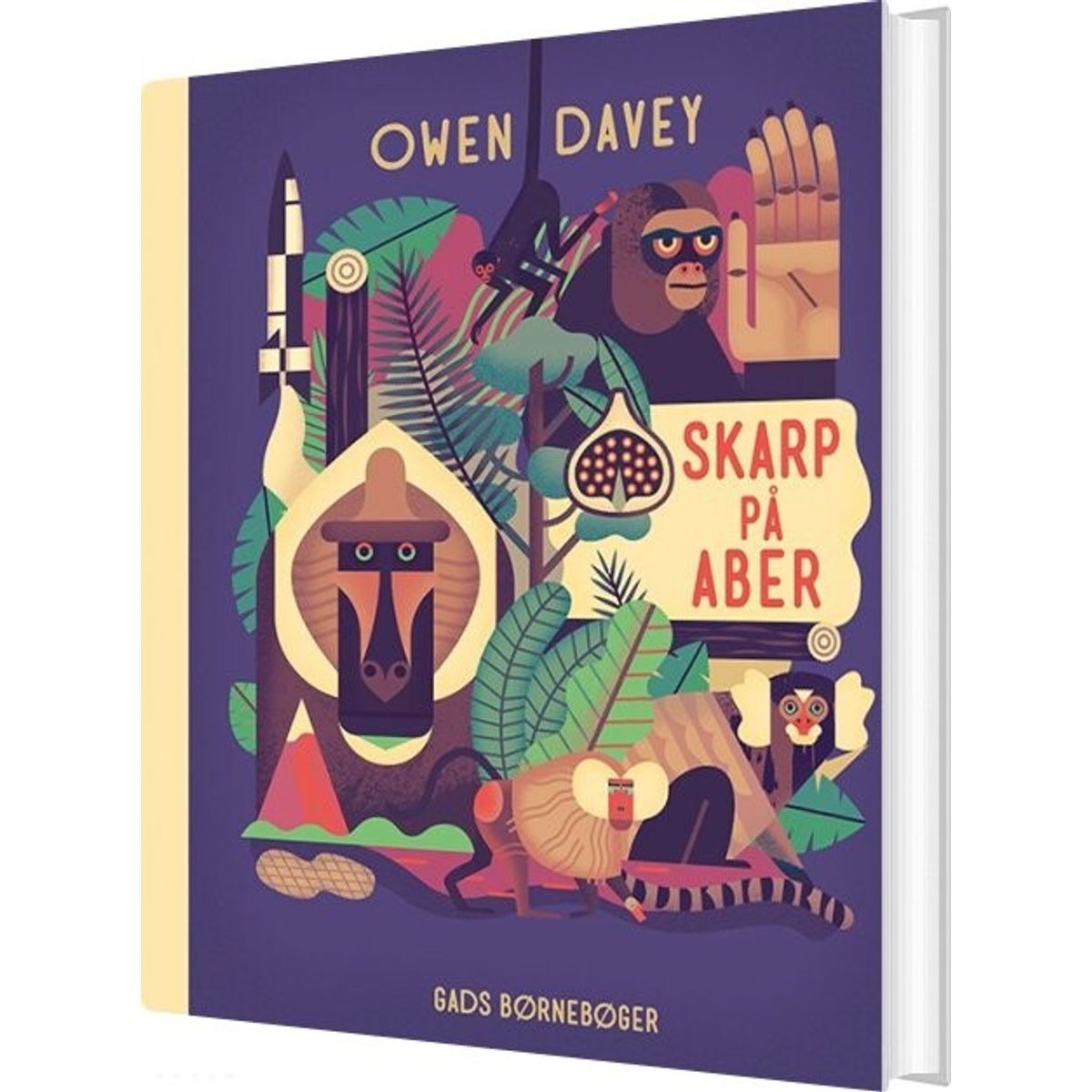 Skarp På Aber - Owen Davey - Bog