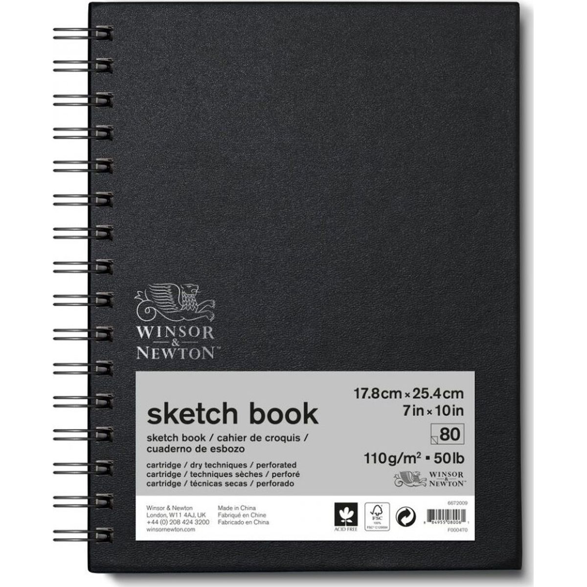 Winsor & Newton - Skitseblok - 110g 18x25 Cm - 80 Sider