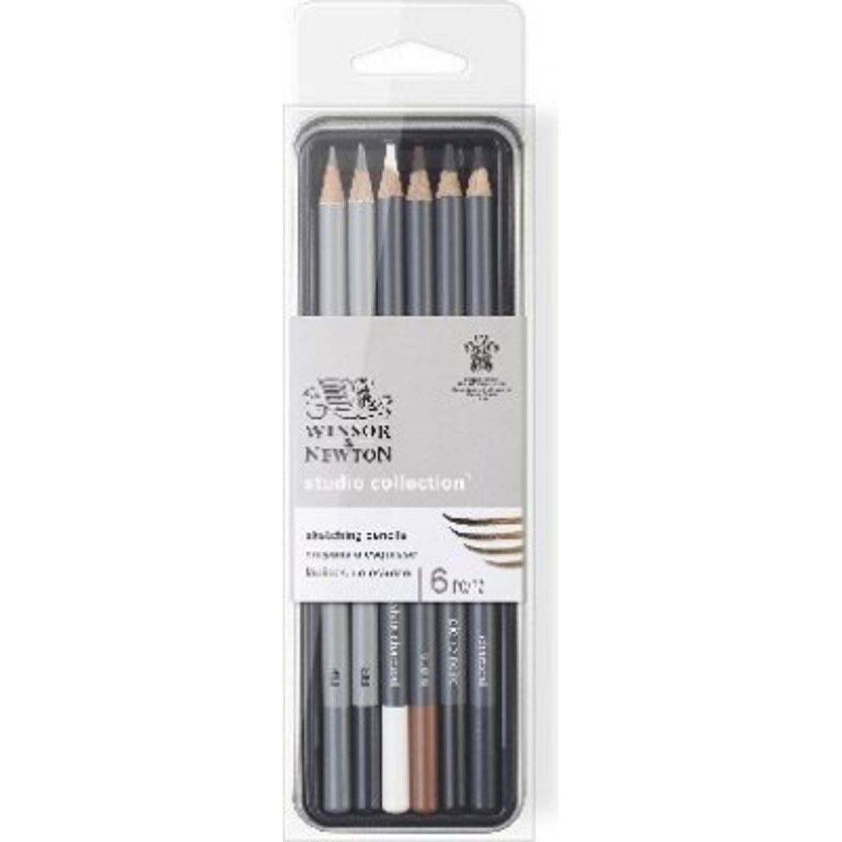 Skitseblyanter - 6 Stk - Studio Collection - Winsor & Newton