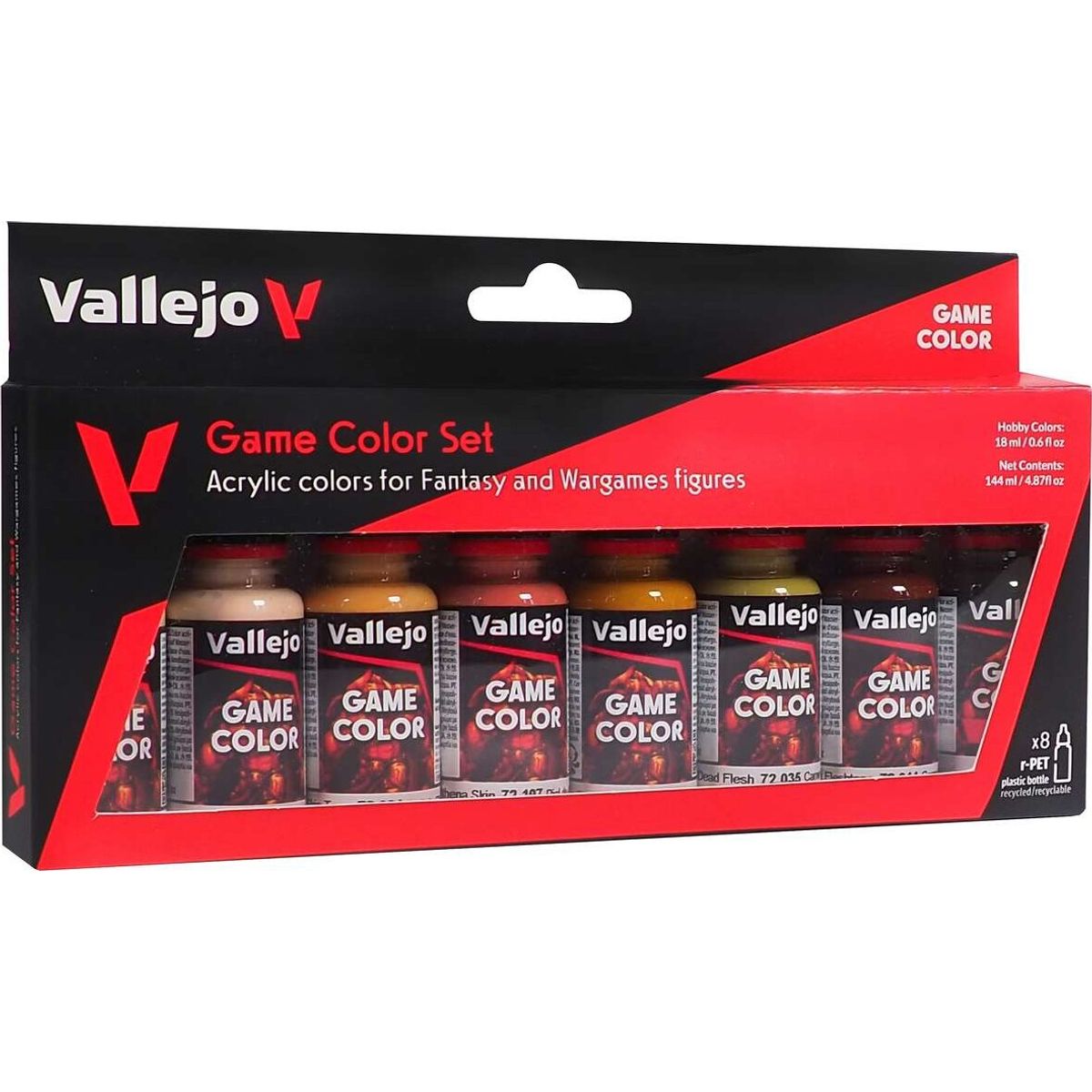 Vallejo - Game Color Maling Sæt - Skin Tone - 8x18 Ml - 72187