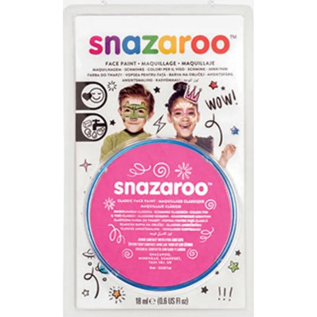 Snazaroo - Ansigtsmaling - Pink - 18 Ml