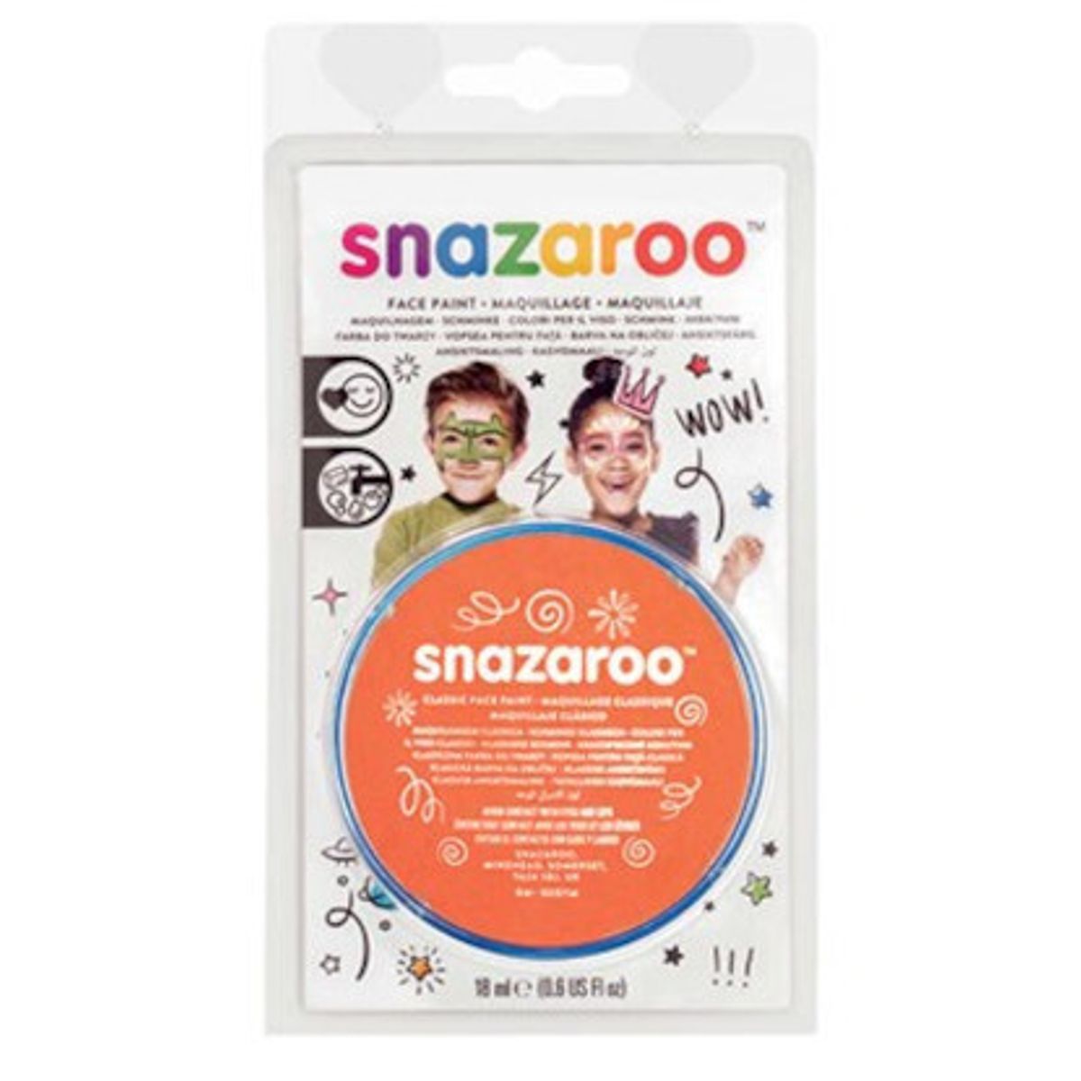 Snazaroo - Ansigtsmaling - Orange - 18 Ml