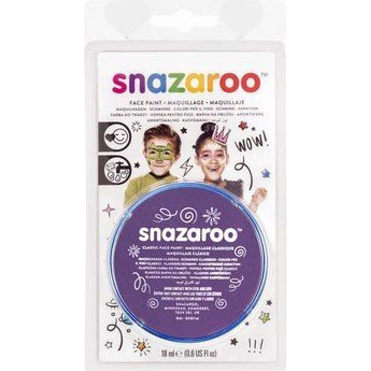 Snazaroo - Ansigtsmaling - Lilla - 18 Ml