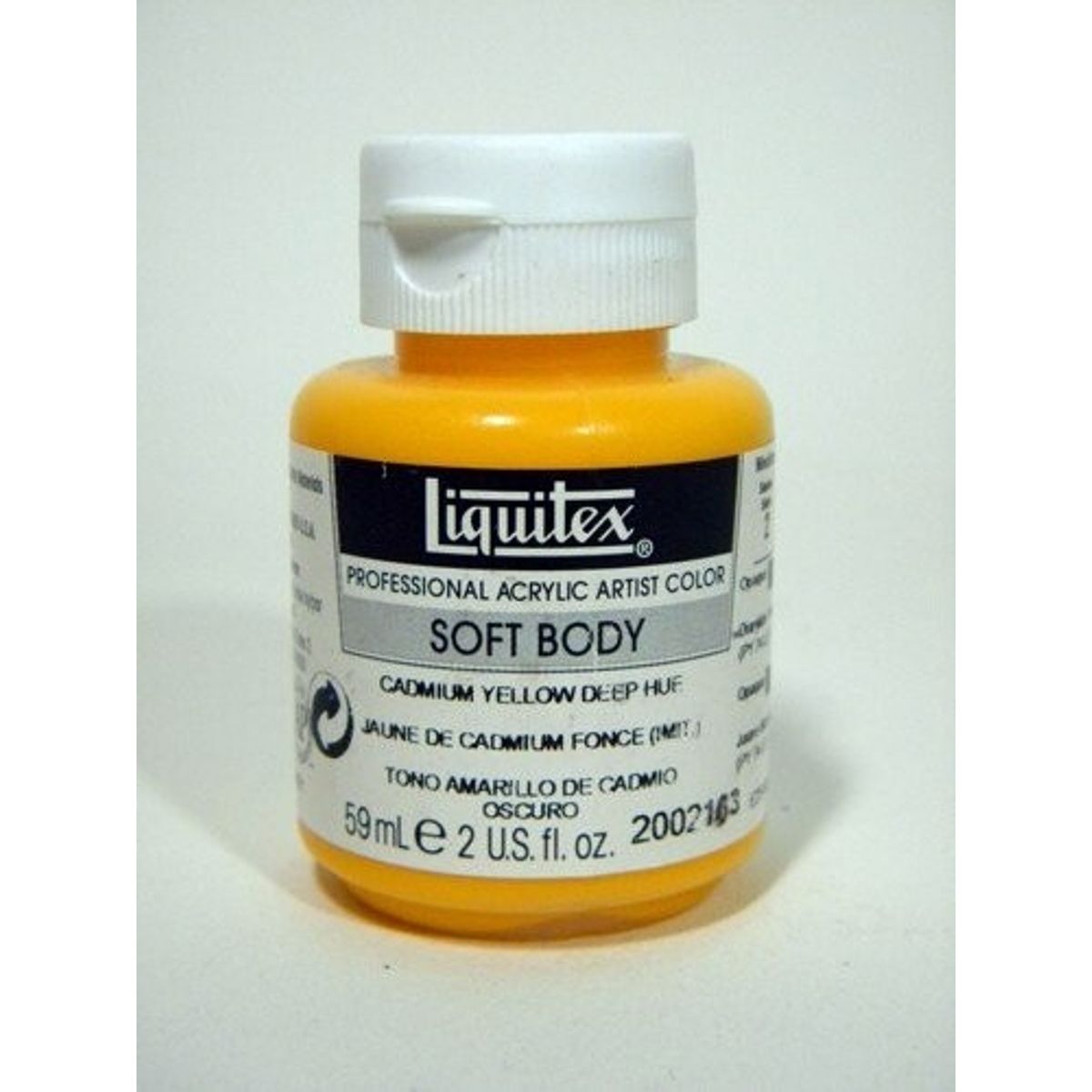 Liquitex - Akrylmaling - Soft Body - Cadmium Yellow Deep Hue 59 Ml