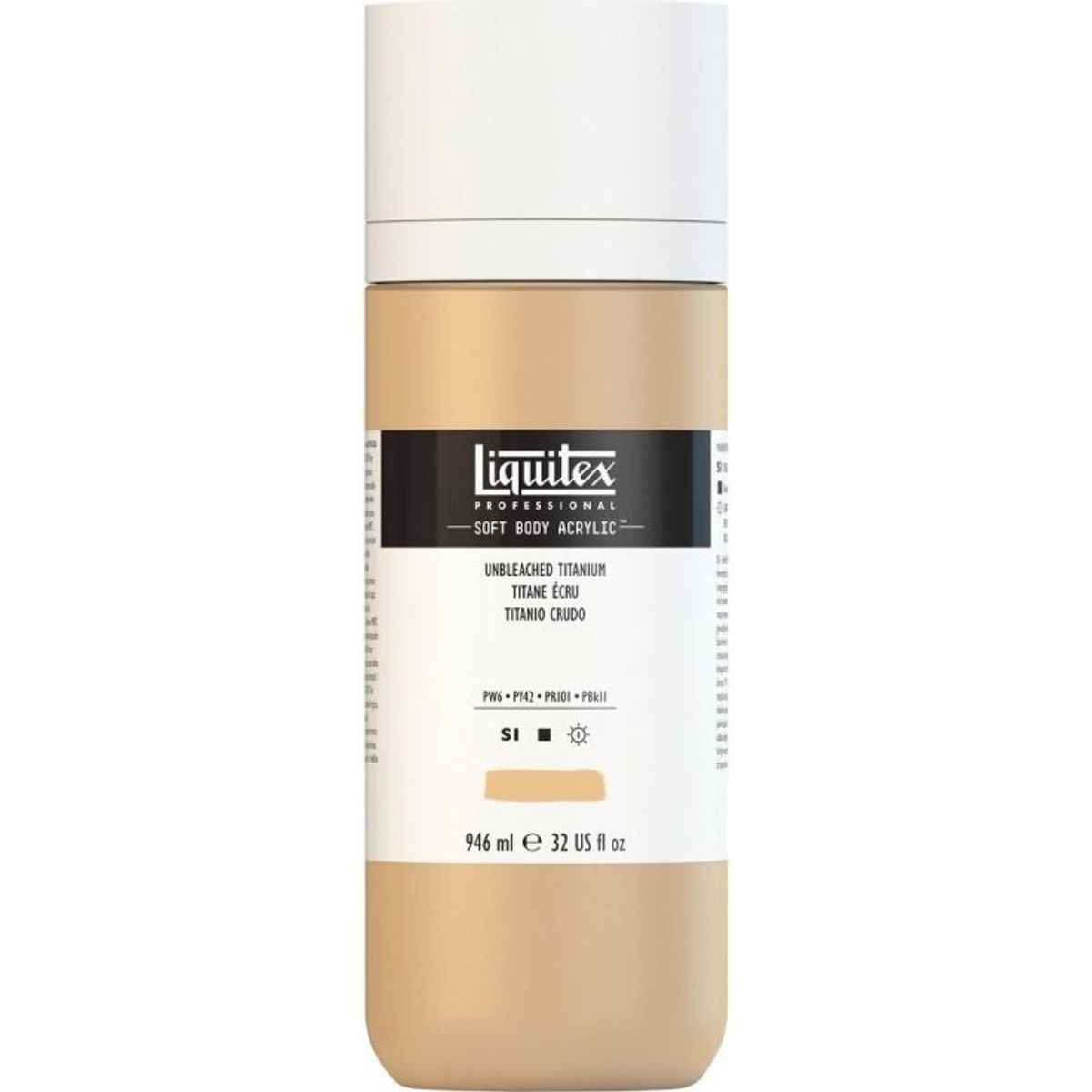 Liquitex - Akrylmaling - Soft Body - Unbleached Titanium 946 Ml