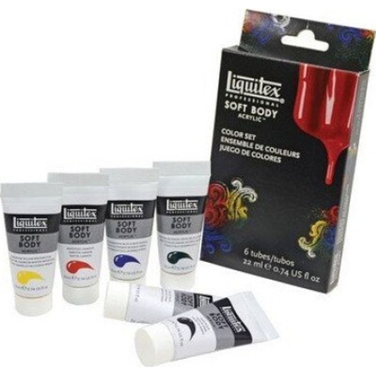 Liquitex - Akrylmaling Sæt - Soft Body - 6x22 Ml