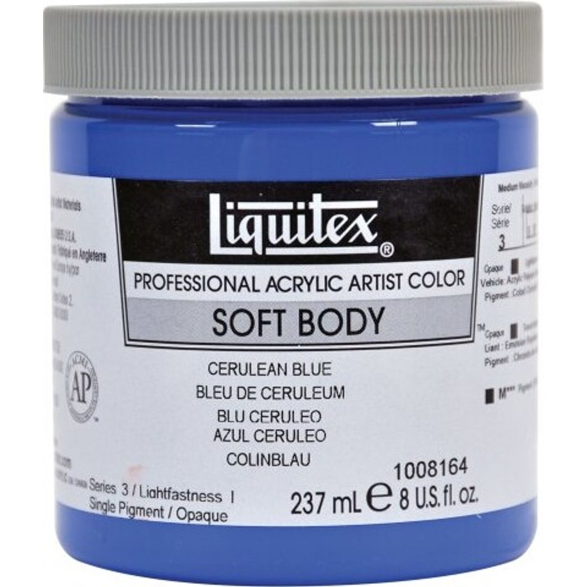 Liquitex - Soft Body Akrylmaling - Cerulean Blue 237 Ml