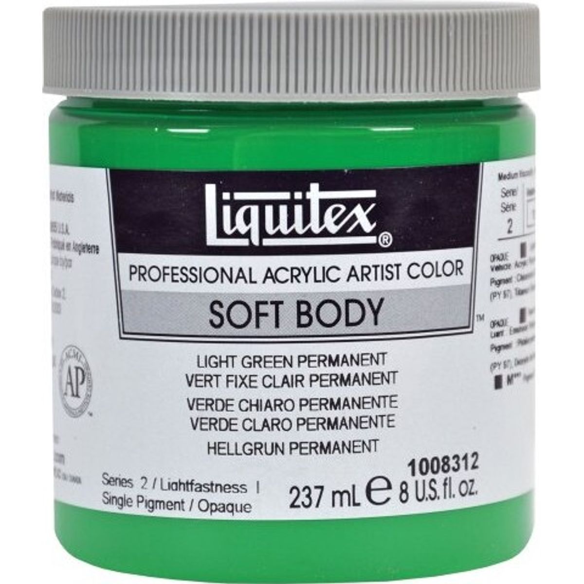 Liquitex - Soft Body Akrylmaling - Lysegrøn 237 Ml