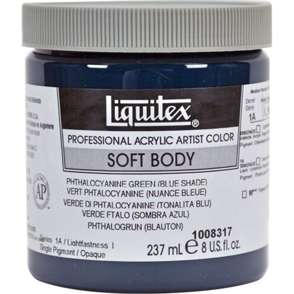 Liquitex - Basics Akrylmaling - Phthalo Green 237 Ml