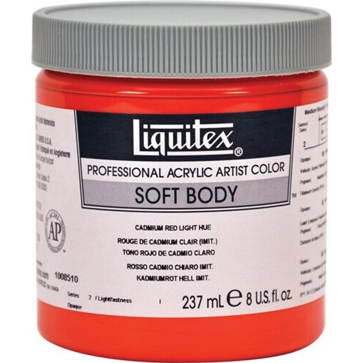 Liquitex - Soft Body 237 Ml - Cadmium Red Light Hue 510