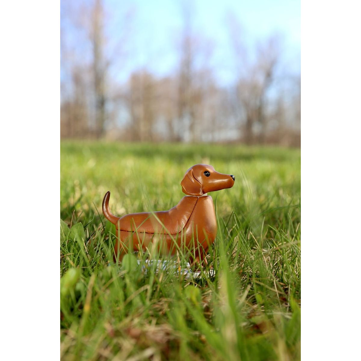 Solcelle Figur - Gravhund - Kikkerland - 12 Cm