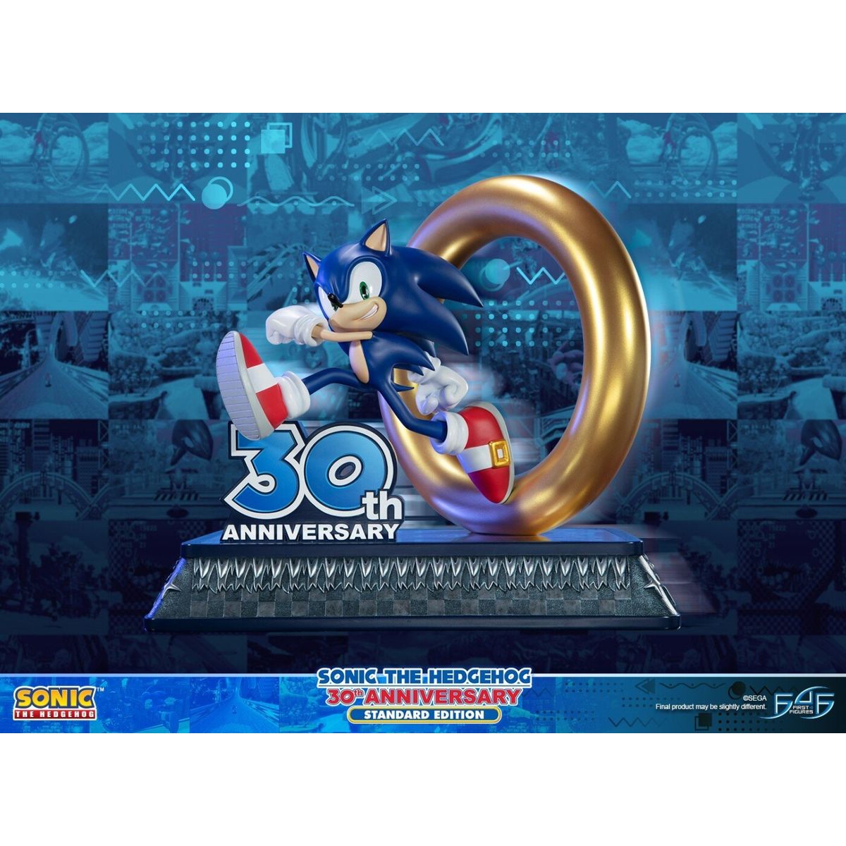 Sonic The Hedgehog Statuette Figur - 30th Anniversary