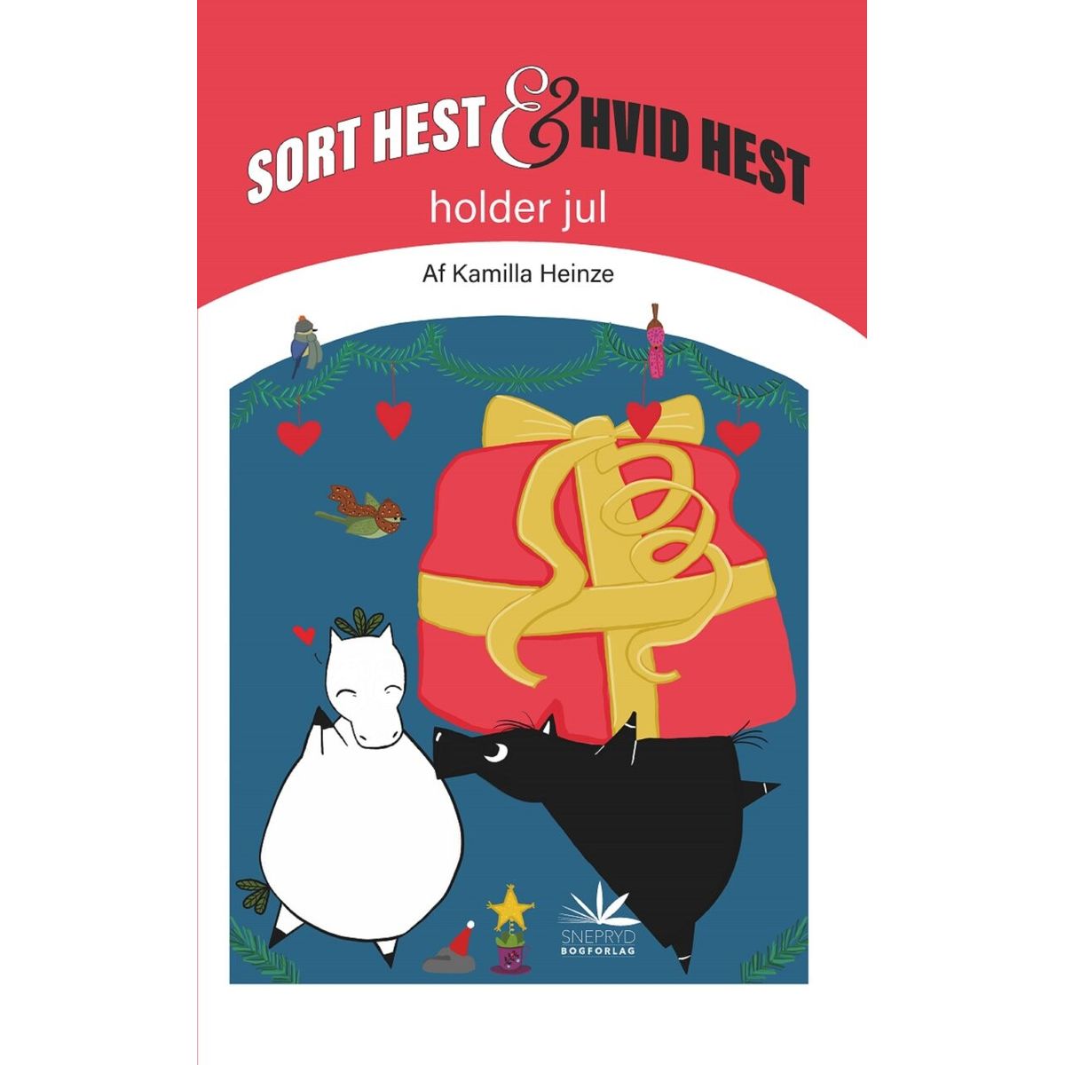 Sort Hest & Hvid Hest Holder Jul - Kamilla Heinze - Bog