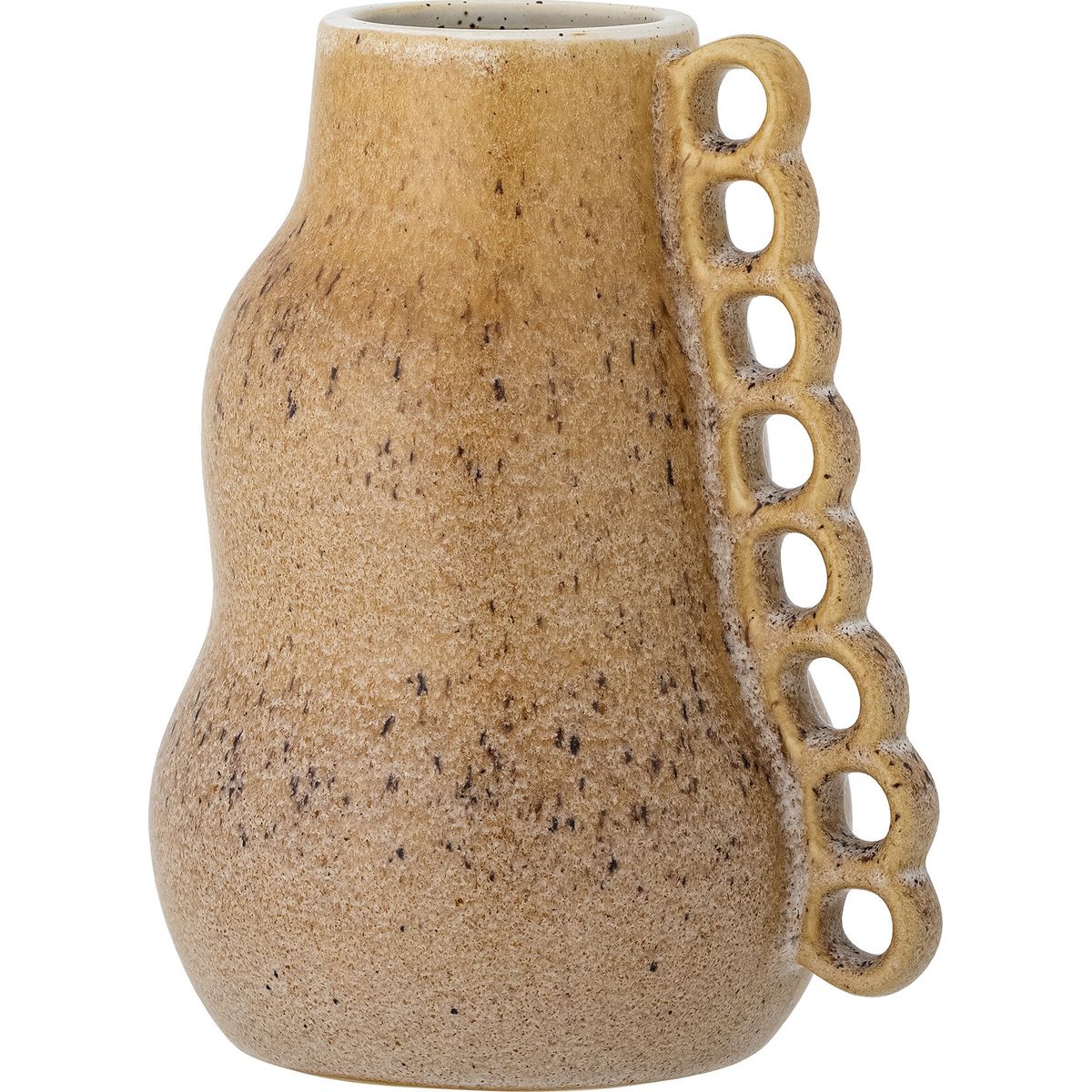 Creative Collection - Souri Vase - Brun - Stentøj - H 23 Cm