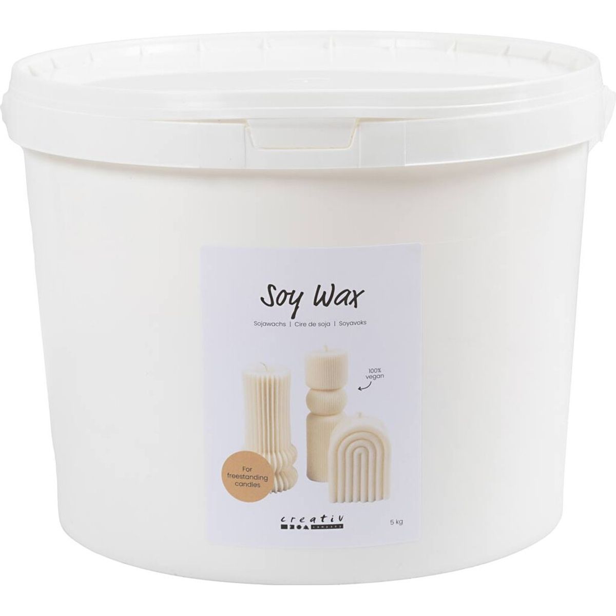 Soyavoks - Til Fritstående Lys - Creme - 5 Kg