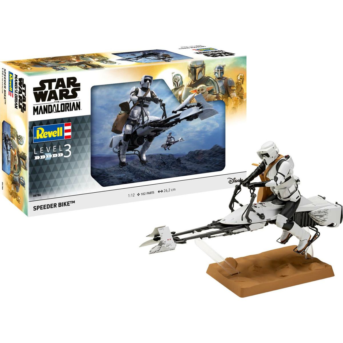 Revell - Star Wars - Speeder Bike - 1:12 - Level 3 - 06786