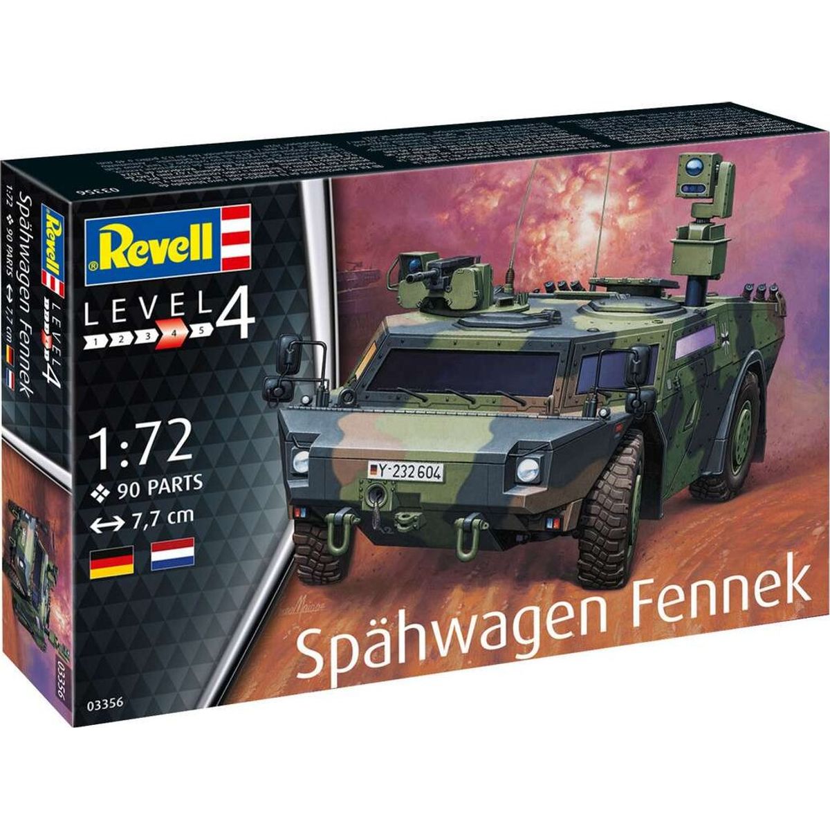 Revell - Spähwagen Fennek Byggesæt - 1:72 - Level 4 - 03356