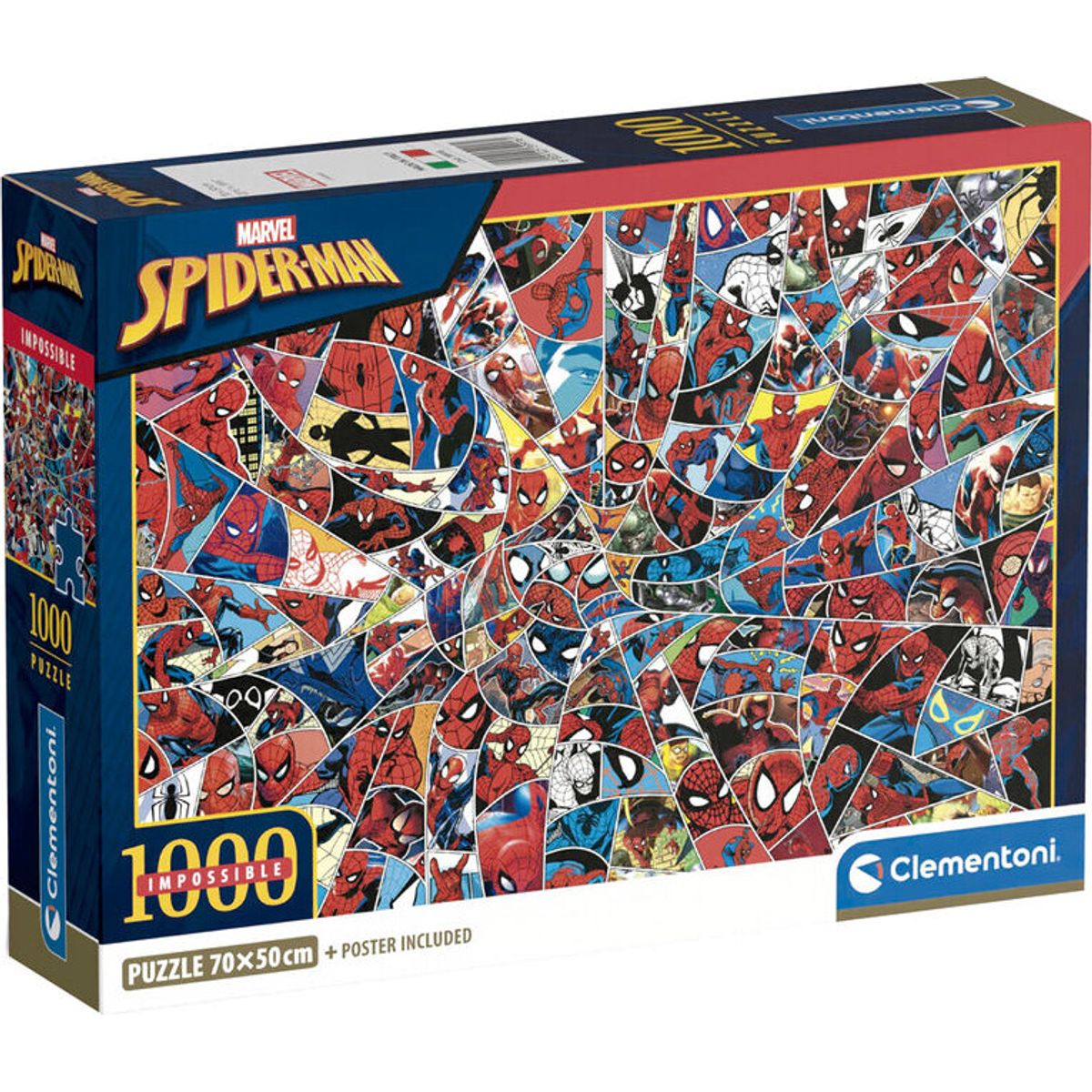 Spiderman Puslespil - Impossible - 1000 Brikker - Clementoni