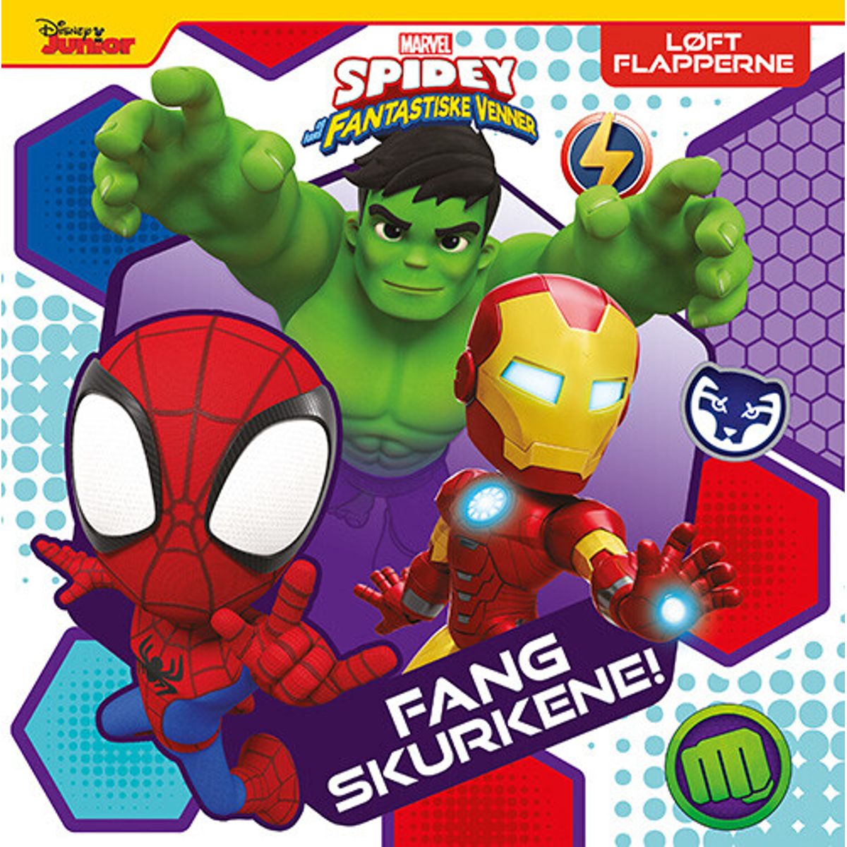 Marvel - Spidey - Fang Skurkene! - Løft Flapperne - Bog