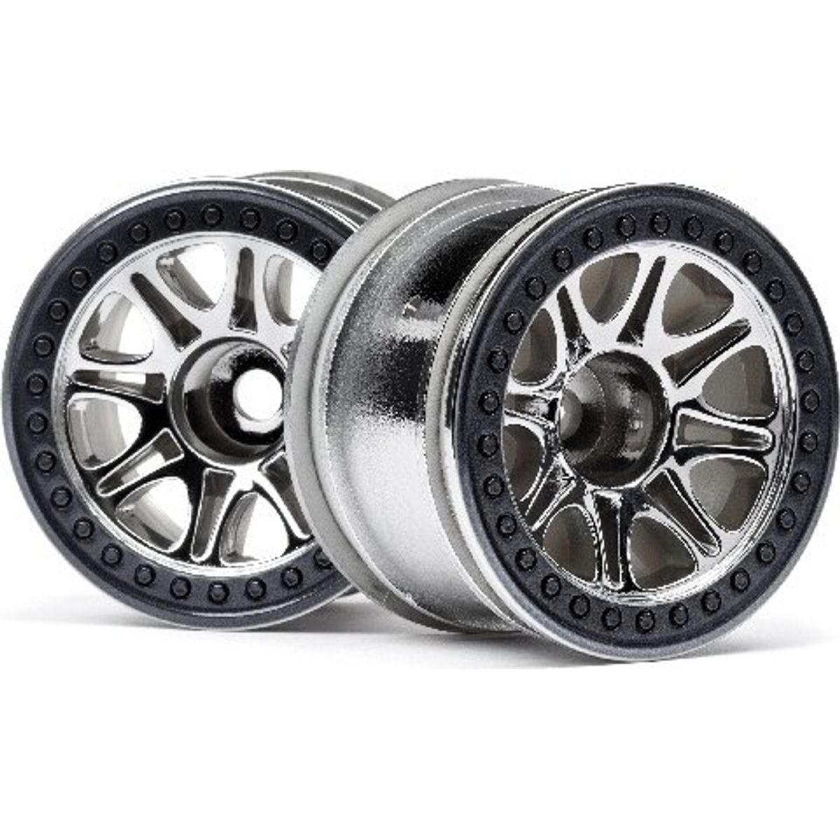 Split 8 Truck Wheel (chrome/2pcs) - Hp113336 - Hpi Racing