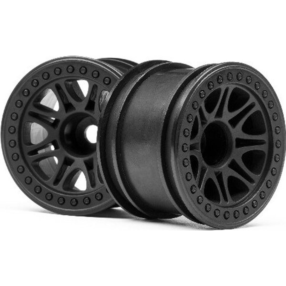 Split 8 Truck Wheel (black/2pcs) - Hp113337 - Hpi Racing