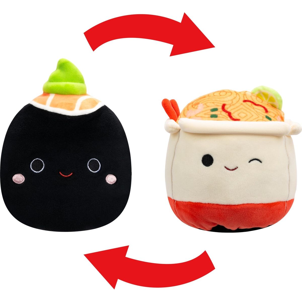 Squishmallows - 13 Cm Plush P21 Flip A Mallows - Shozo Nori Sushi/ Daley Takeout Noodles