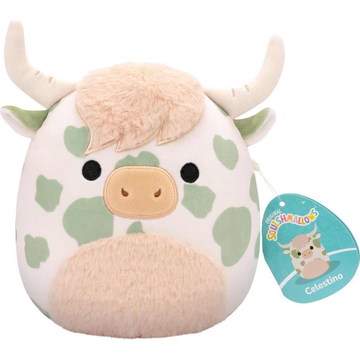 Squishmallows Bamse - Highland Cow Celestino - 19 Cm