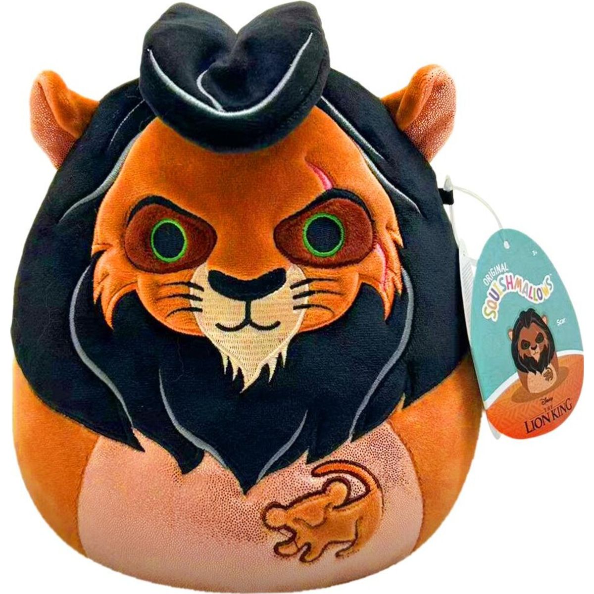 Squishmallows Bamse - Scar - Disney - Løvernes Konge - 20 Cm