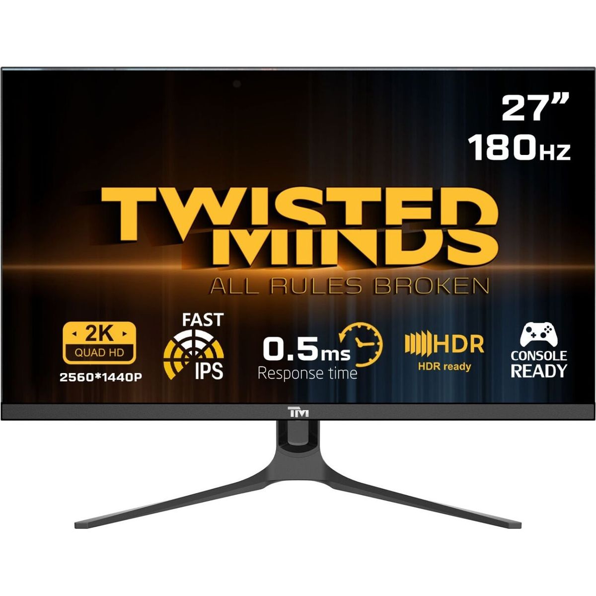 Twisted Minds - Blaze Series Flat 27 Qhd - 180hz 0.5ms Fast Ips Hdmi 2.1 Gaming Monitor