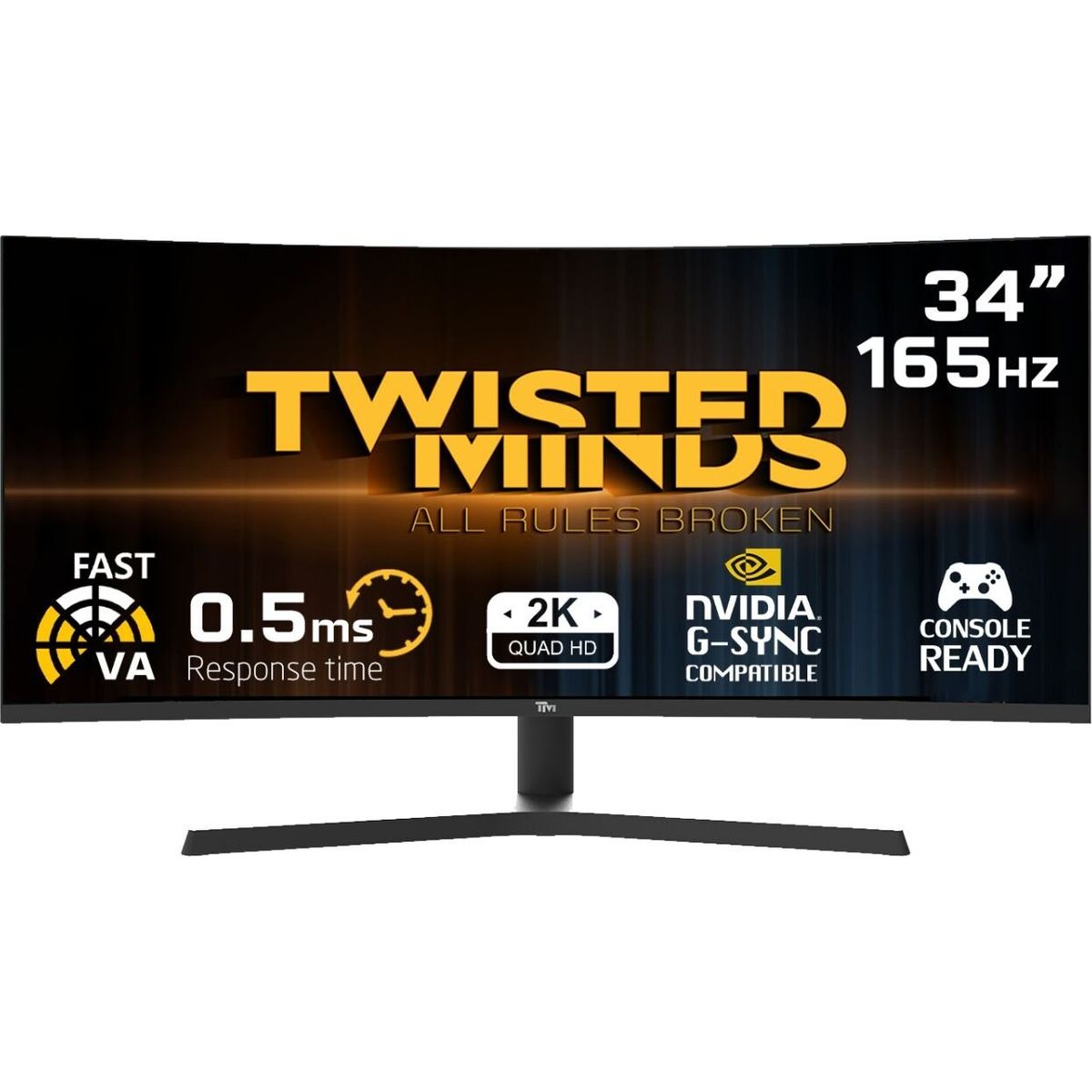 Twisted Minds - Eclipse Pro Series Curve 34 Wqhd - 165hz 0.5ms Va Gaming Monitor