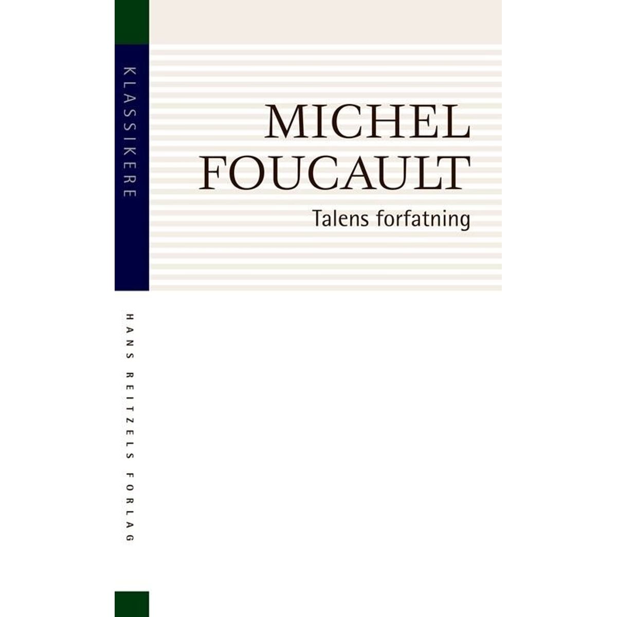 Talens Forfatning - Michel Foucault - Bog