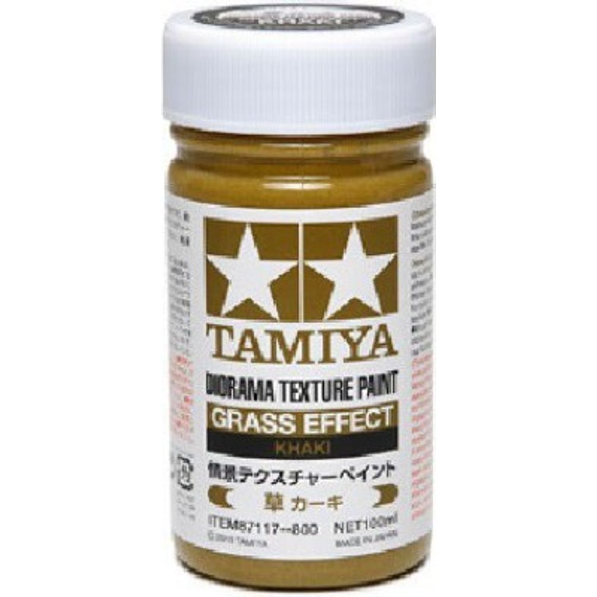 Tamiya - Diorama Texture Paint Grass - Khaki 100 Ml - 87117