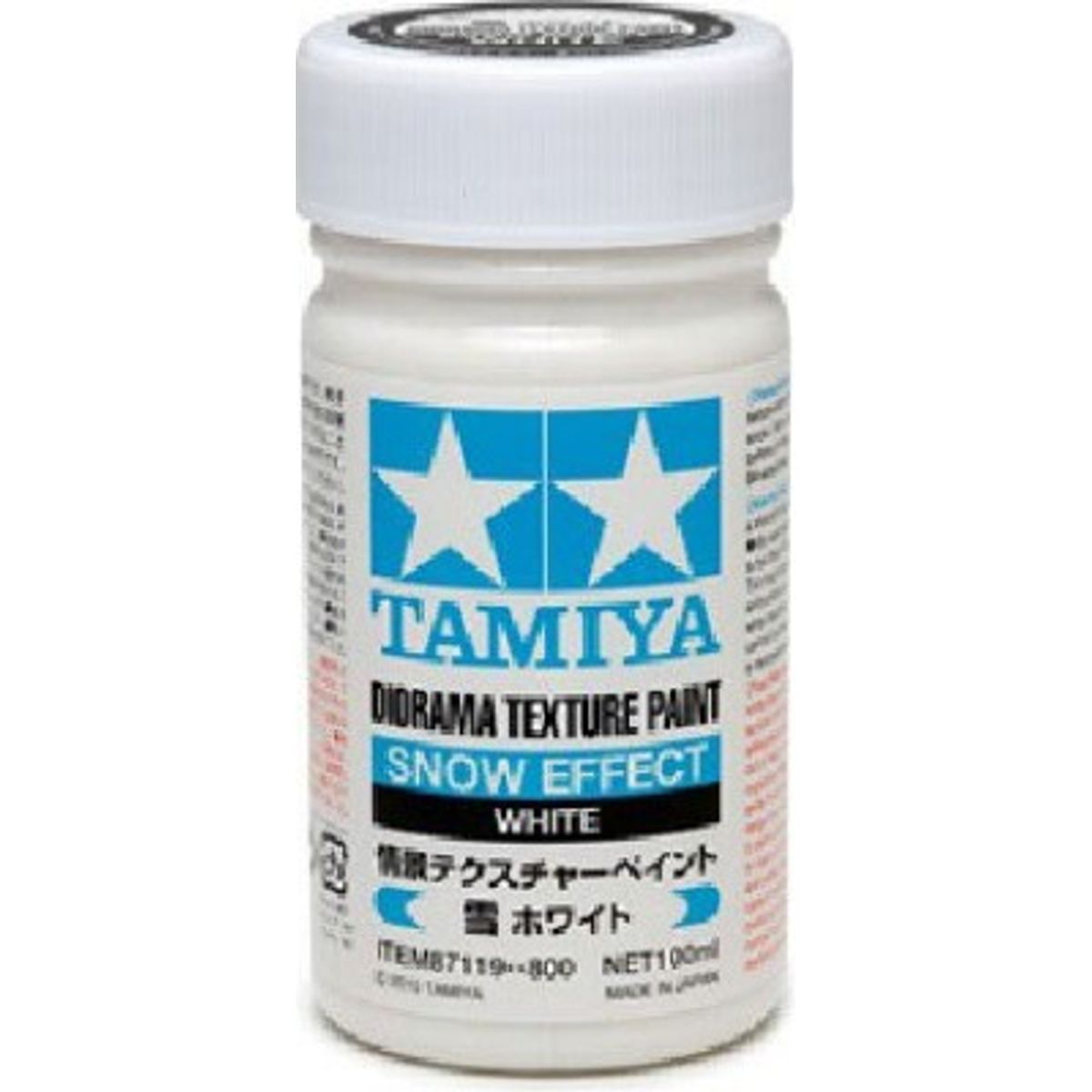 Tamiya - Diorama Texture Paint Snow - White 100 Ml - 87119