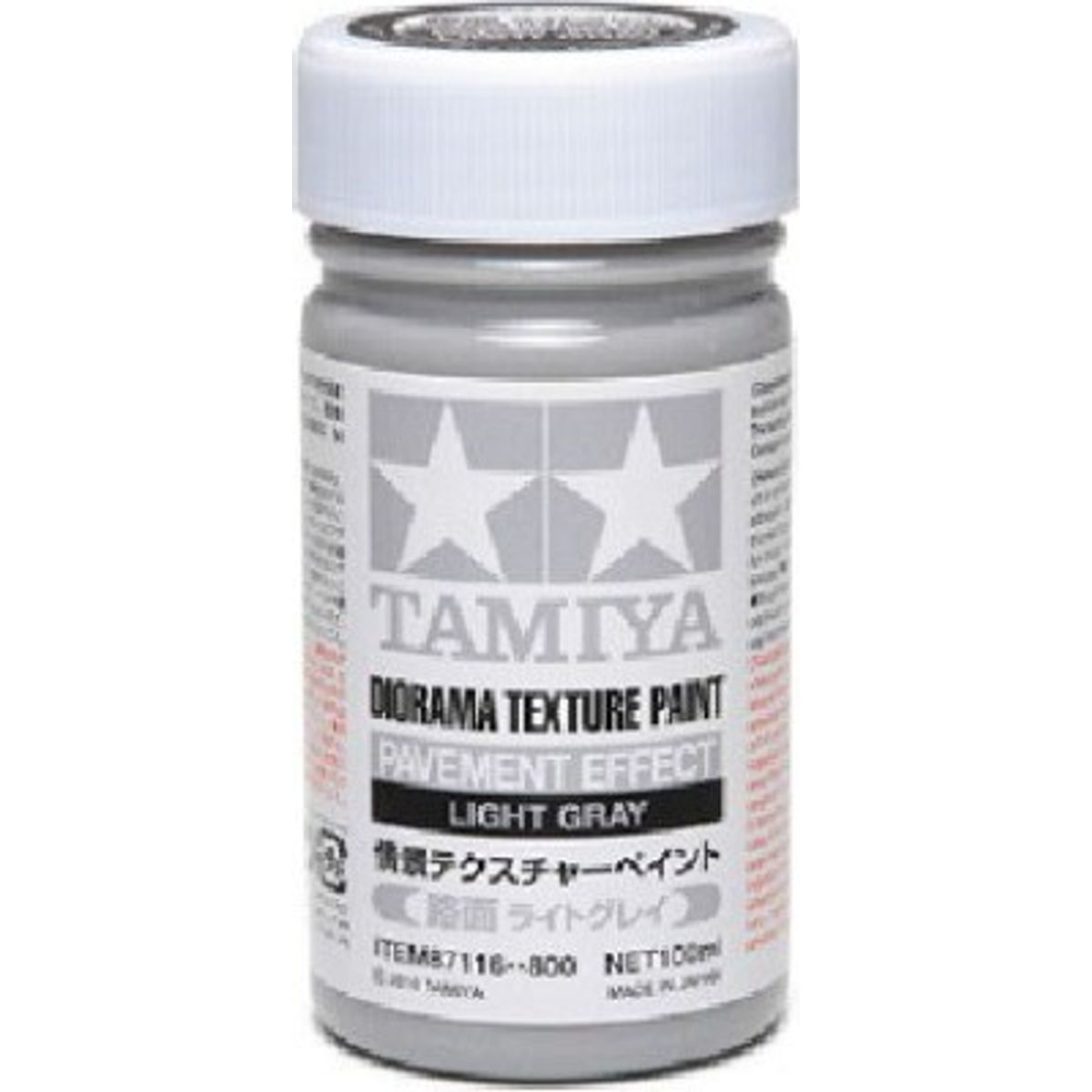 Tamiya - Diorama Texture Paint Pavement - Light Gray 100 Ml - 87116