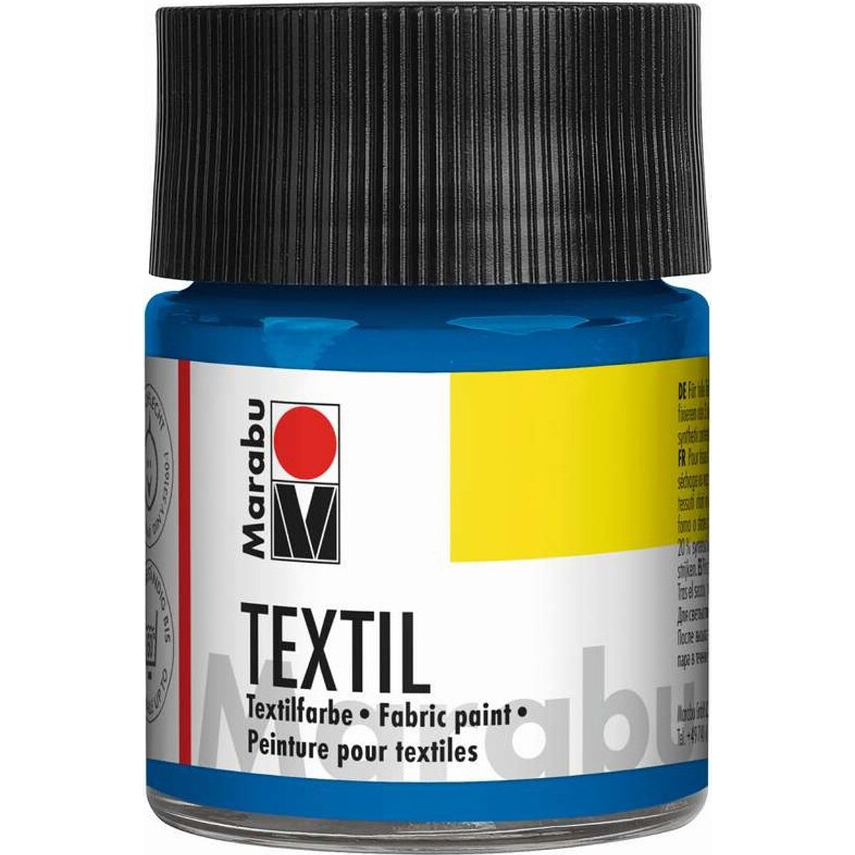 Tekstil Maling - Mellem Blå - Textil - 50 Ml - Marabu