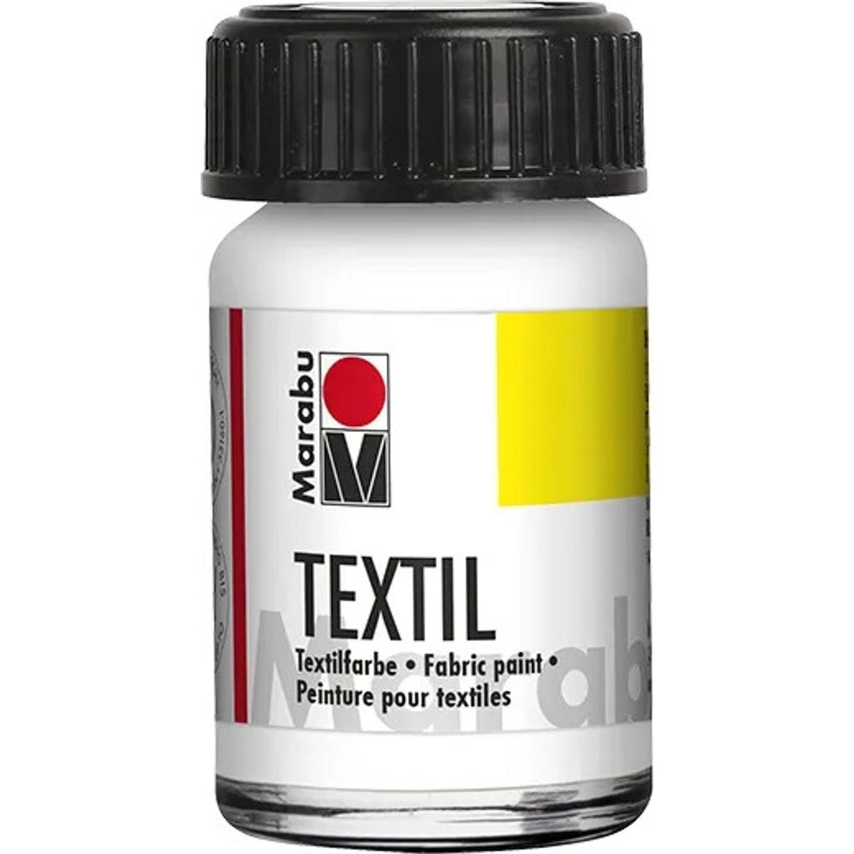 Tekstil Maling - Hvid - Textil - 15 Ml - Marabu