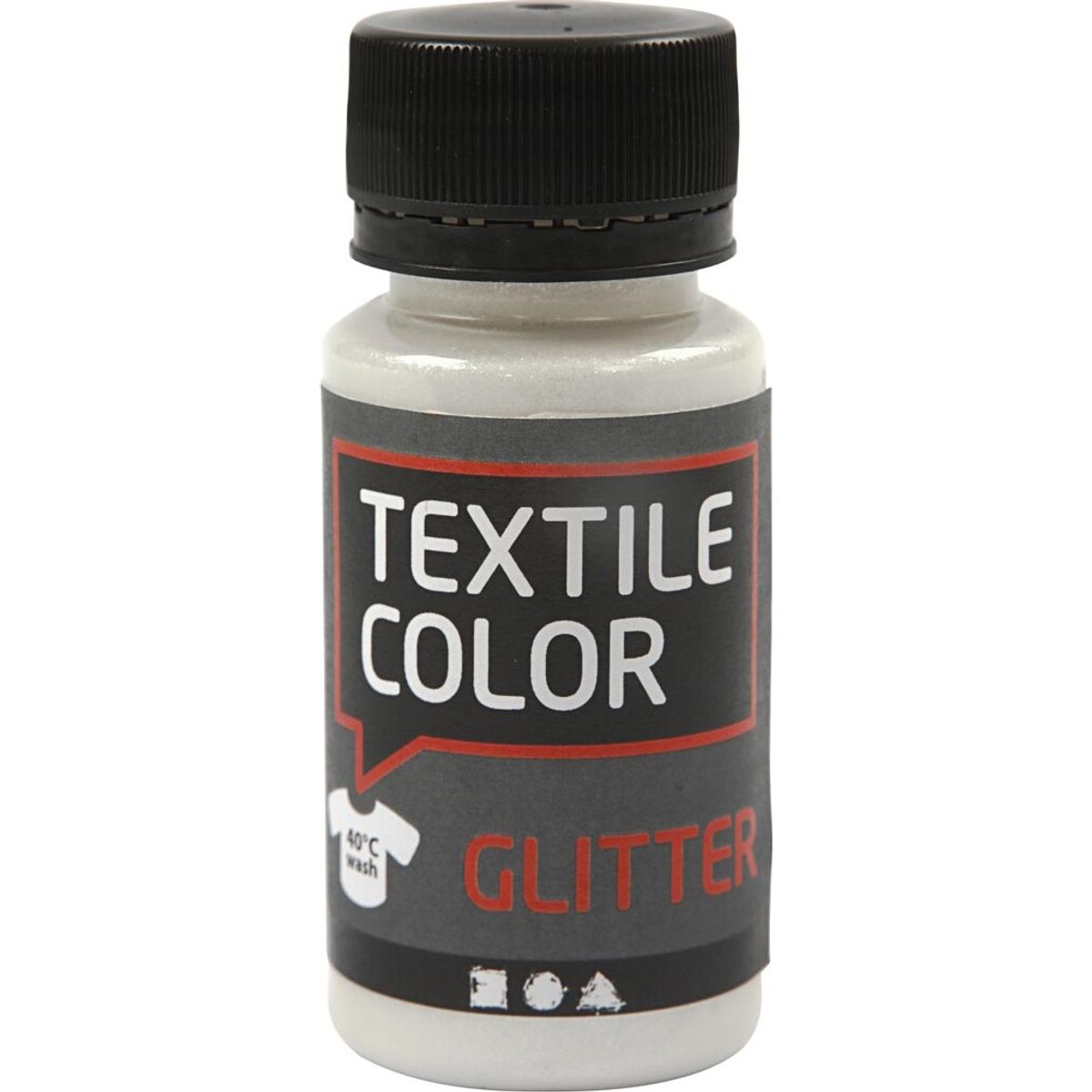 Tekstilmaling - Textile Color Glitter - Transparent 50 Ml