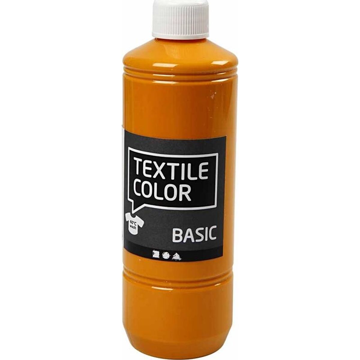 Tekstilmaling - Textile Color Basic - Sennepsgul 500 Ml