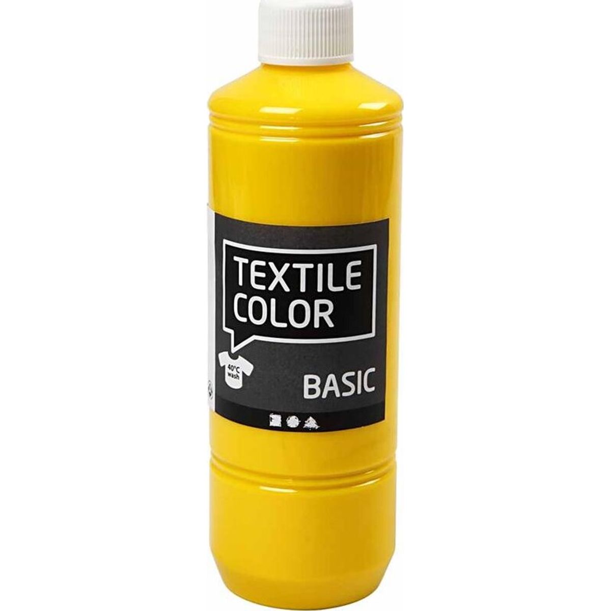 Tekstilmaling - Textile Color Basic - Primær Gul 500 Ml