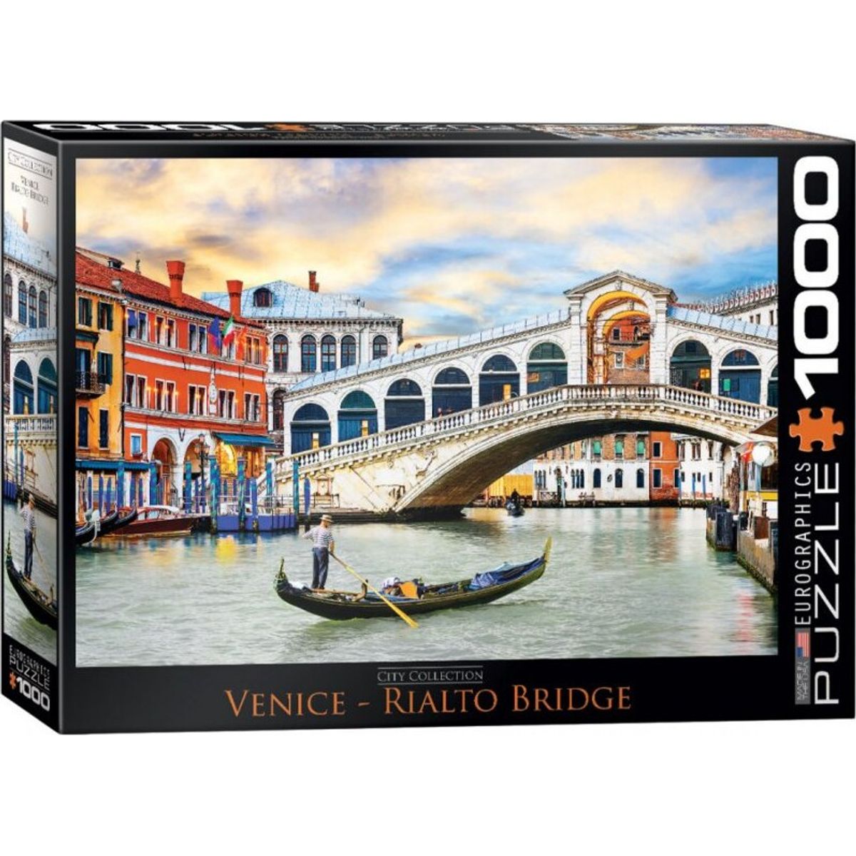 Puslespil Med 1000 Brikker - Venice, Rialto Bridge